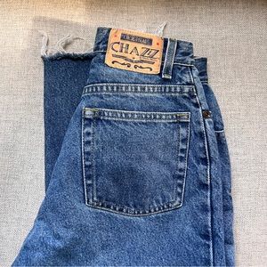 Vintage Chazz originals — mom style striaght leg medium wash jean